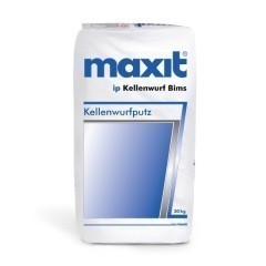 maxit ip Kellenwurf Bims - troffelgips, wit - 30kg