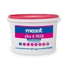 maxit silco A 9030 K - Siliconeharsschijfpleister, buiten, wit - 25kg