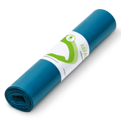 TAPIRA Zuivere afvalzakken - 70ltr 29µ 57,5×100cm LDPE, 25st - blauw