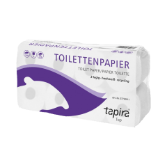 TAPIRA Top toiletpapier 3-laags, helder wit - 64 rollen