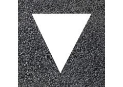 BORNIT Kant-en-klare driehoekmarker, wit - 500x600mm, 25st.