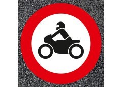 BORNIT Verkeersbord VZ 255 Verbod voor motorfietsen